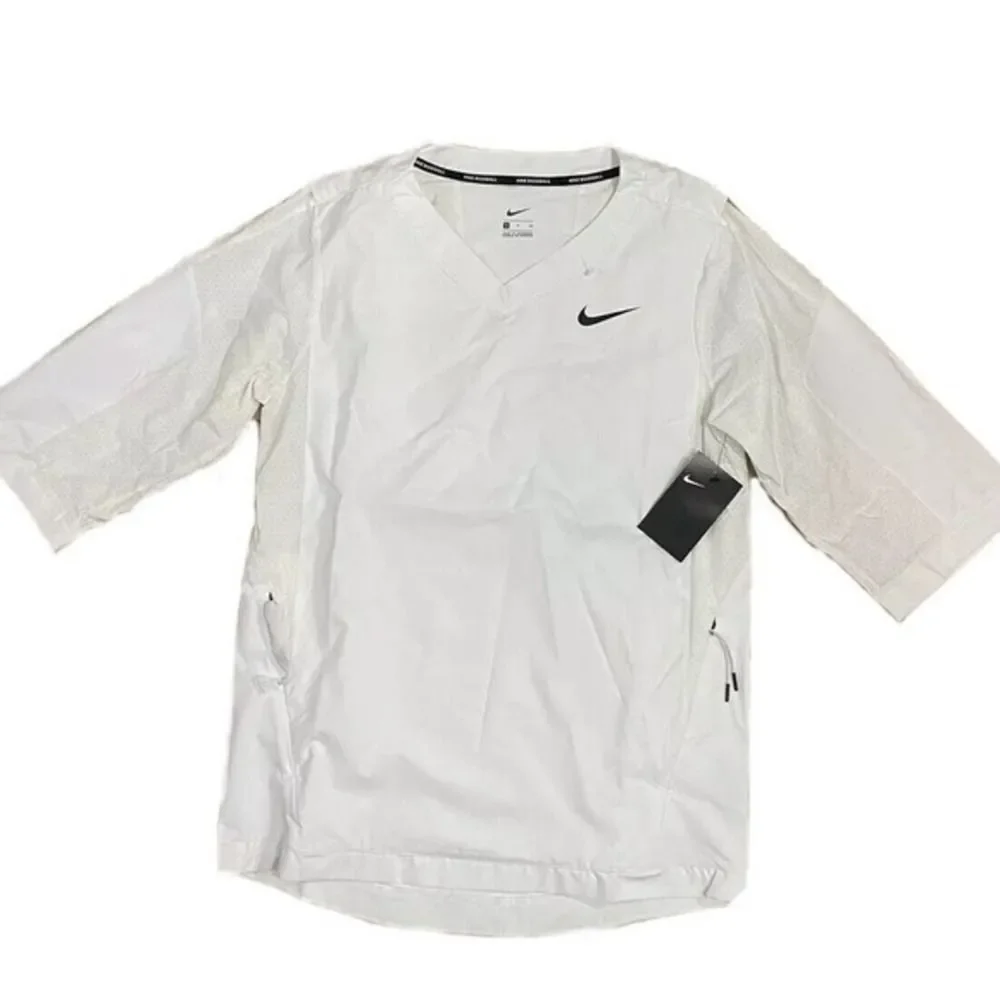 Nike Mens Baseball Jacket 3/4 Hot Jacket Pullover 3/4‎ Sleeve V-Neck med